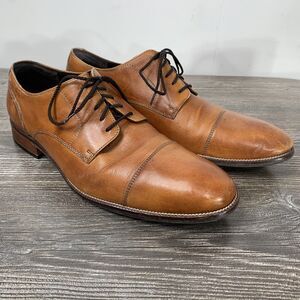 Cole Haan Men's Benton Cap Oxford II C24120 British Brown Tan , Size 10.5 M